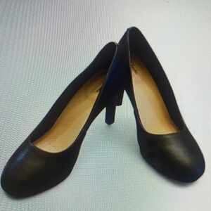 Clarks Classic Black Heels